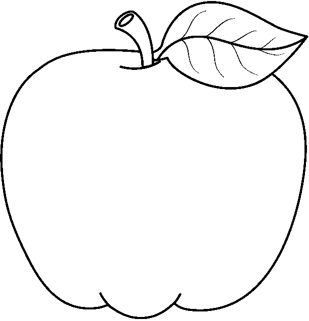 apple clipart black and white free - photo #20