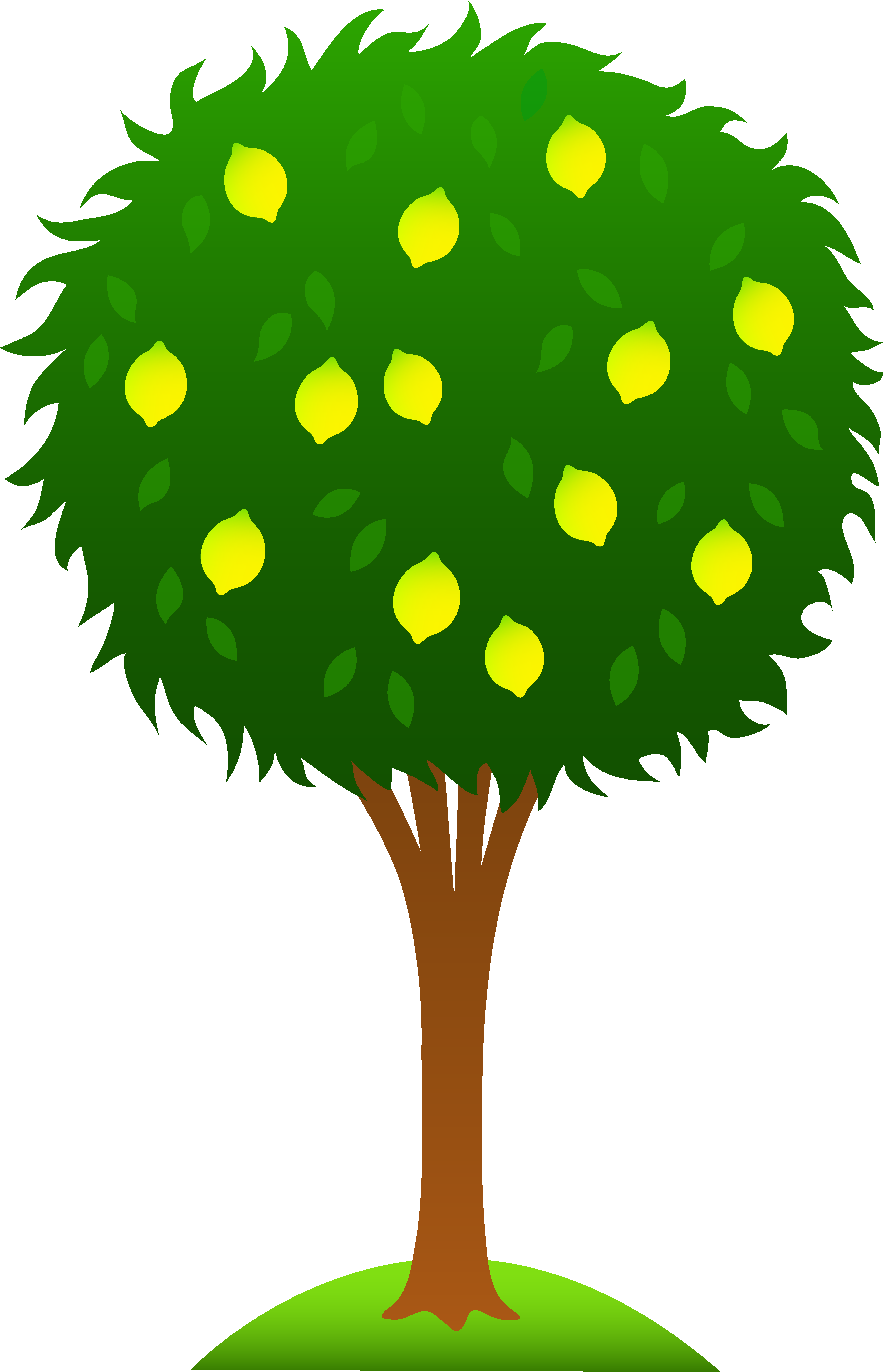 clipart tree with roots and fruit - photo #45