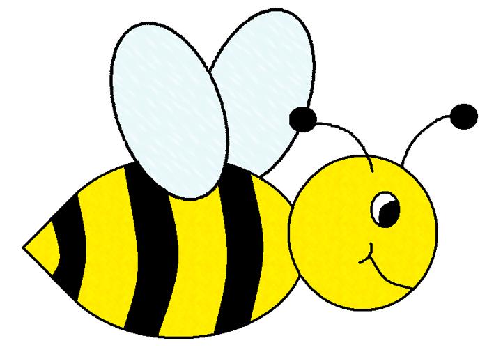 bee clipart black and white free - photo #34