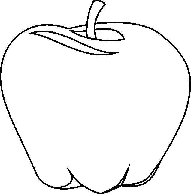 clipart apple black and white - photo #20