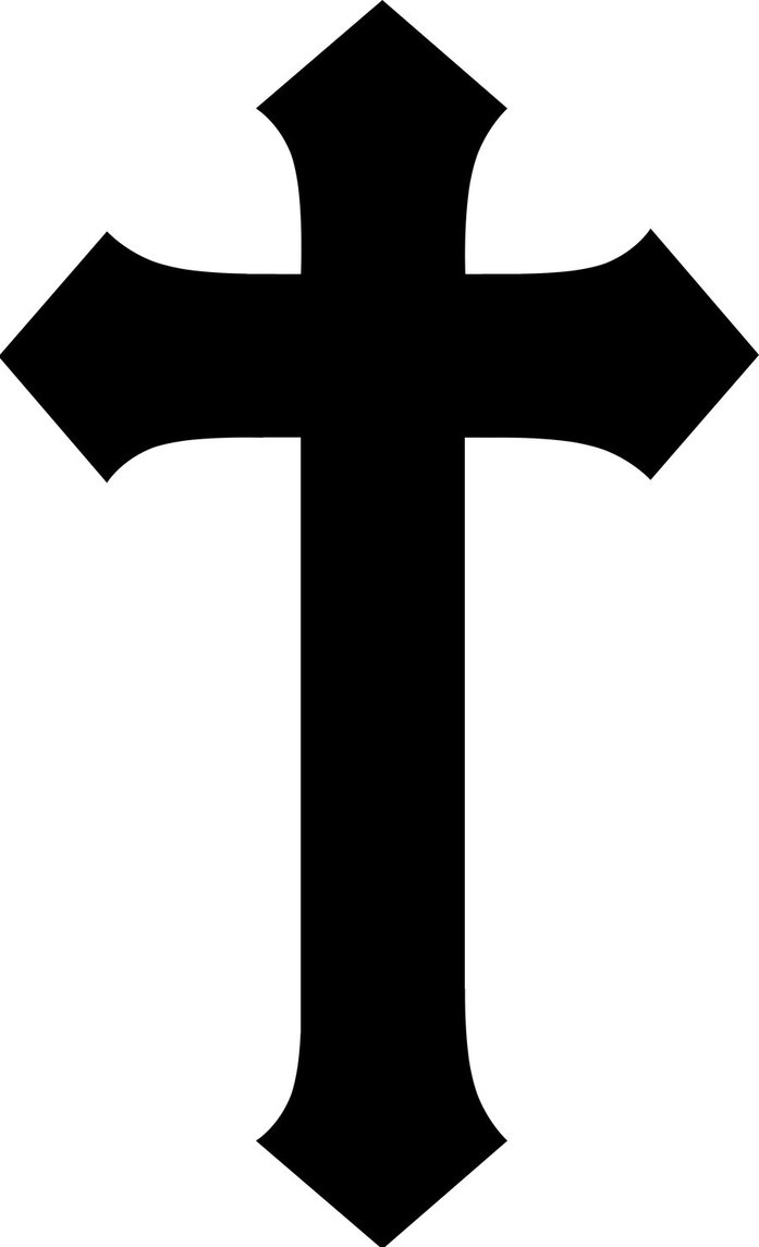 free cross clipart black and white - photo #27
