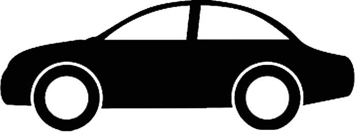 free car clipart black and white - photo #38