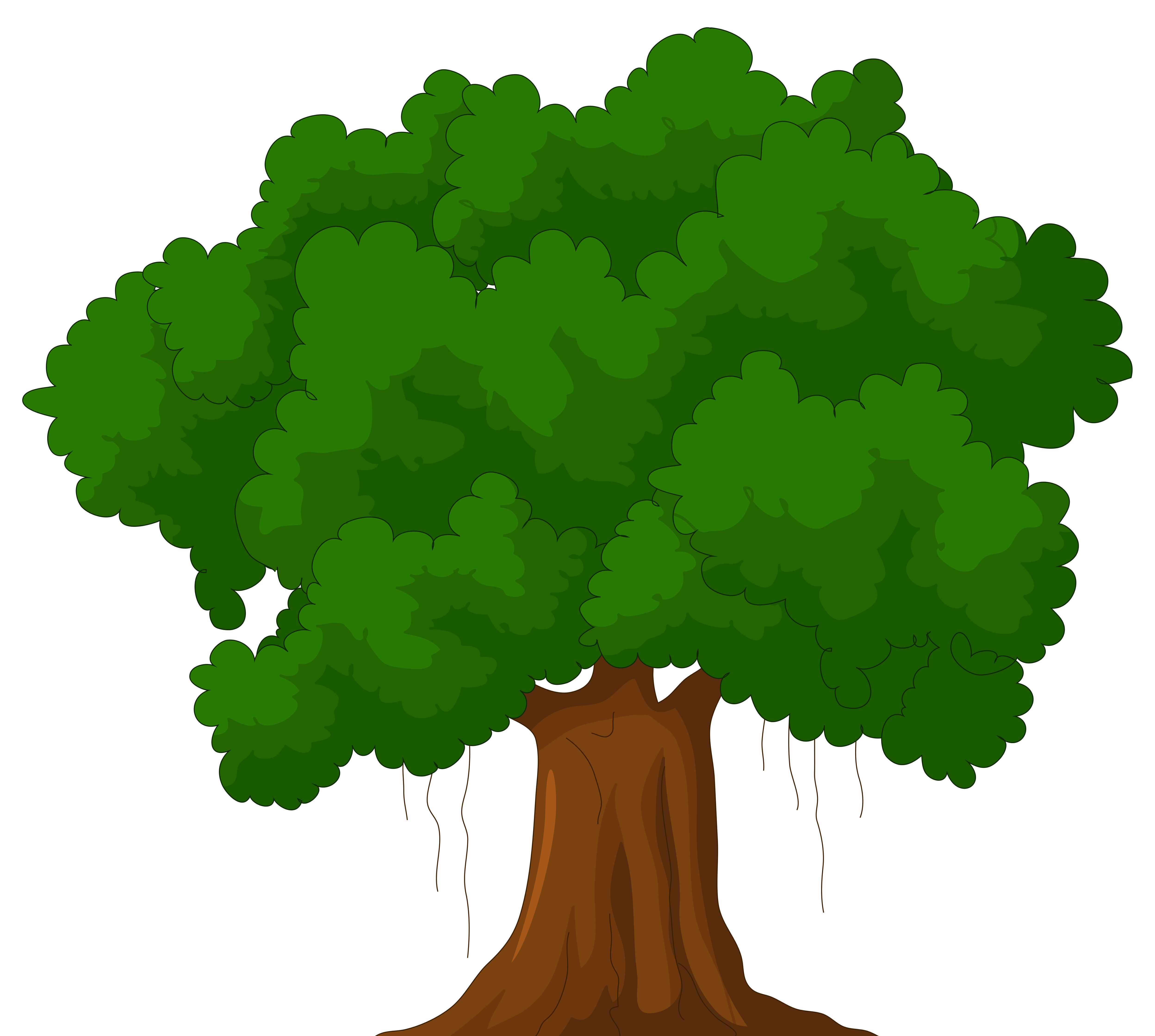 Cartoon green tree clipart web clipart - Cliparting.com