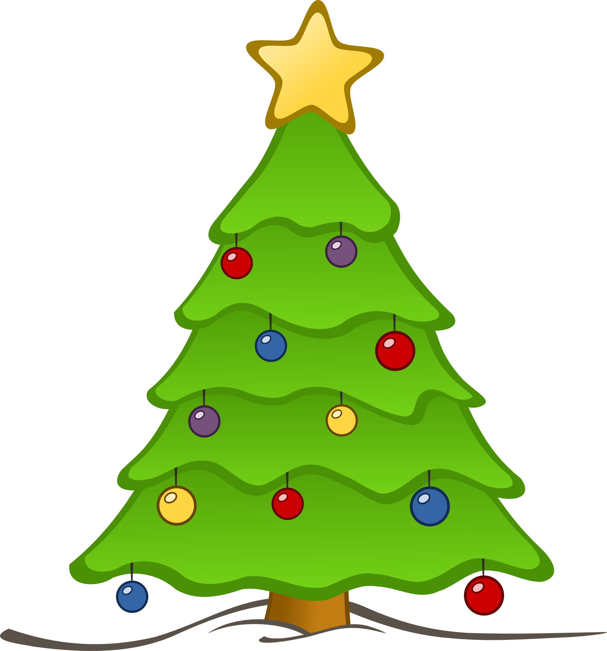 free holiday tree clipart - photo #39