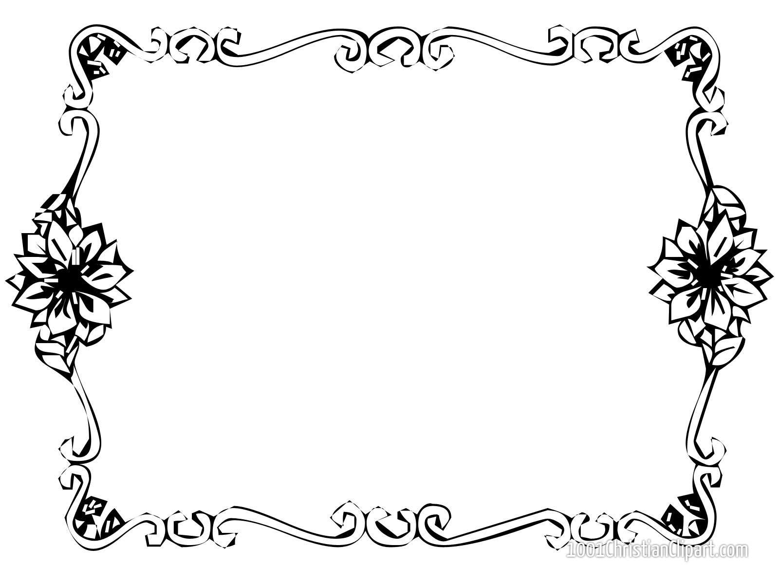 free online christmas clipart borders - photo #16