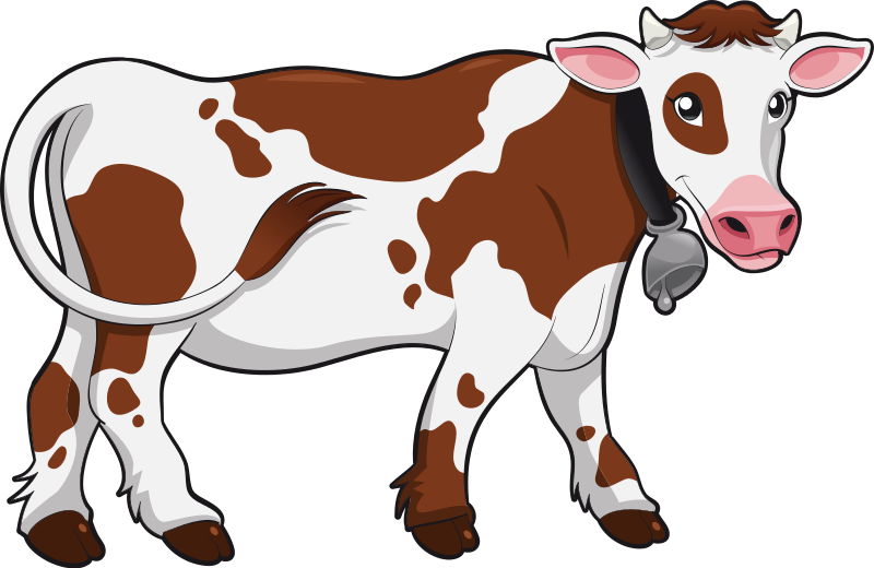 free cow clipart black and white - photo #43