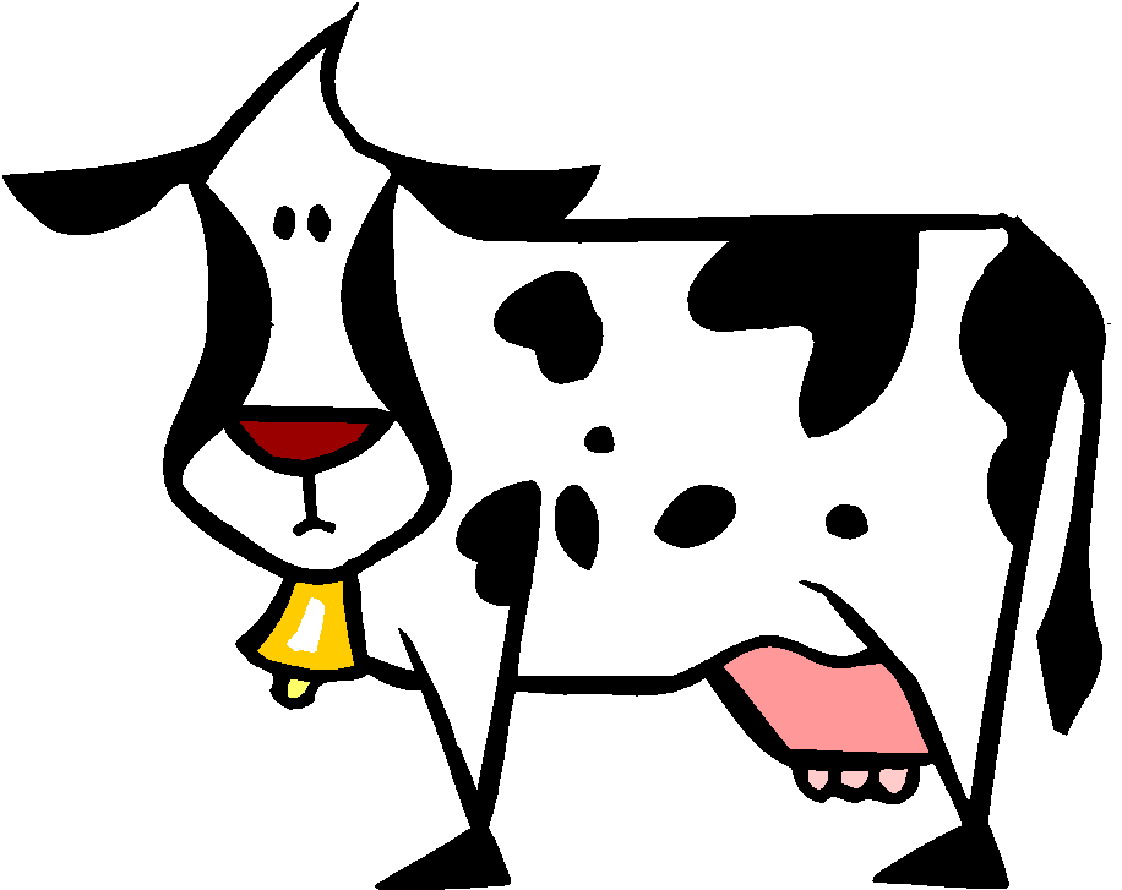 cow clipart black and white - photo #22