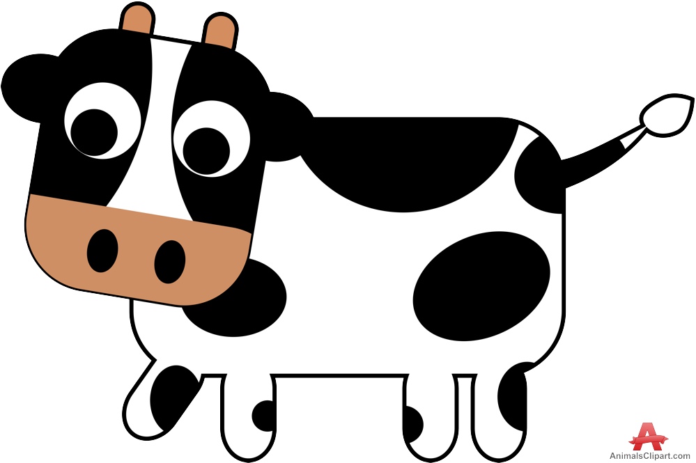 black and white cow clipart free - photo #49