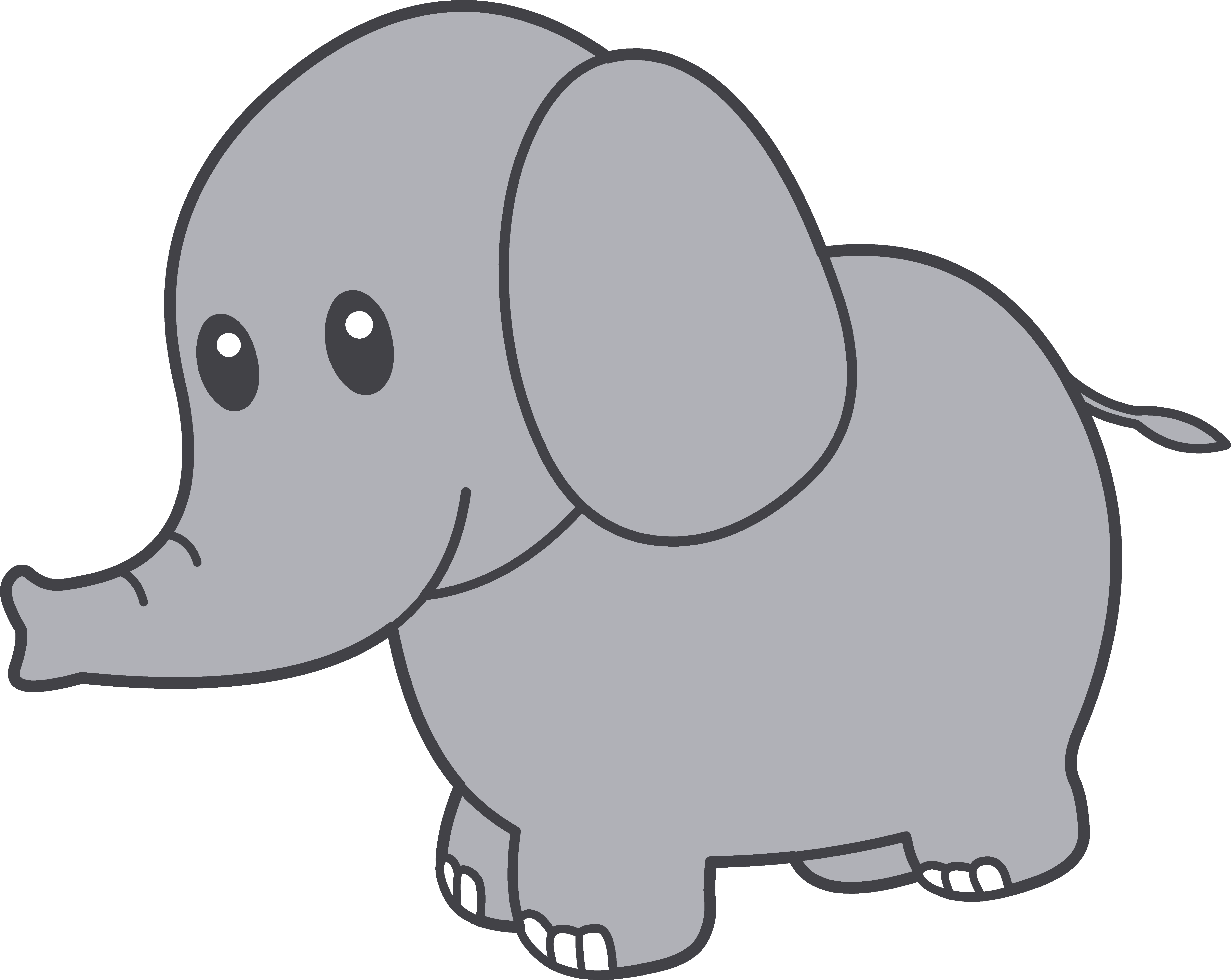 free cute elephant clipart - photo #14