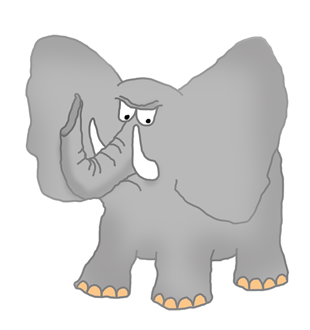 free clipart elephant cartoon - photo #26