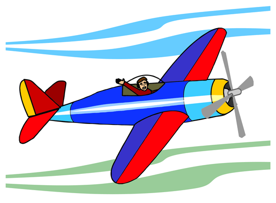free animated airplane clipart - photo #13