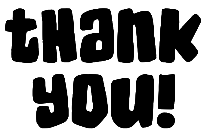 free thank you clipart black and white - photo #27