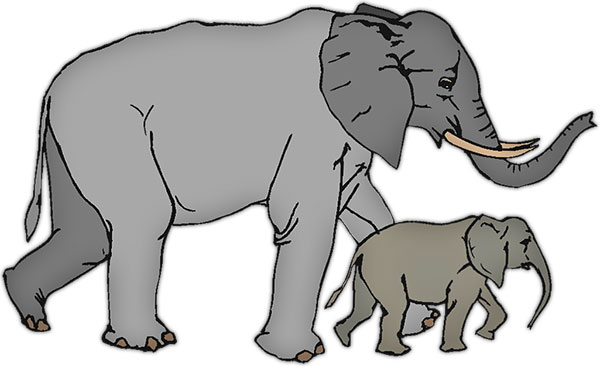 elephant clip art free download - photo #37