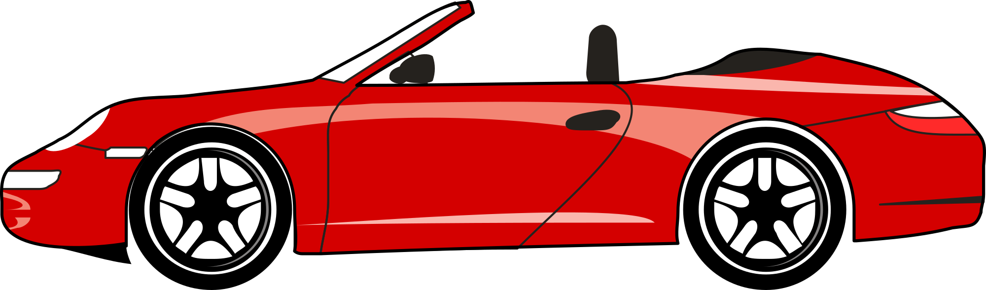 Free red sports car clipart clipart and vector image