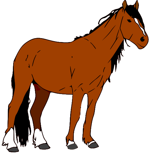 free horse clipart black and white - photo #15