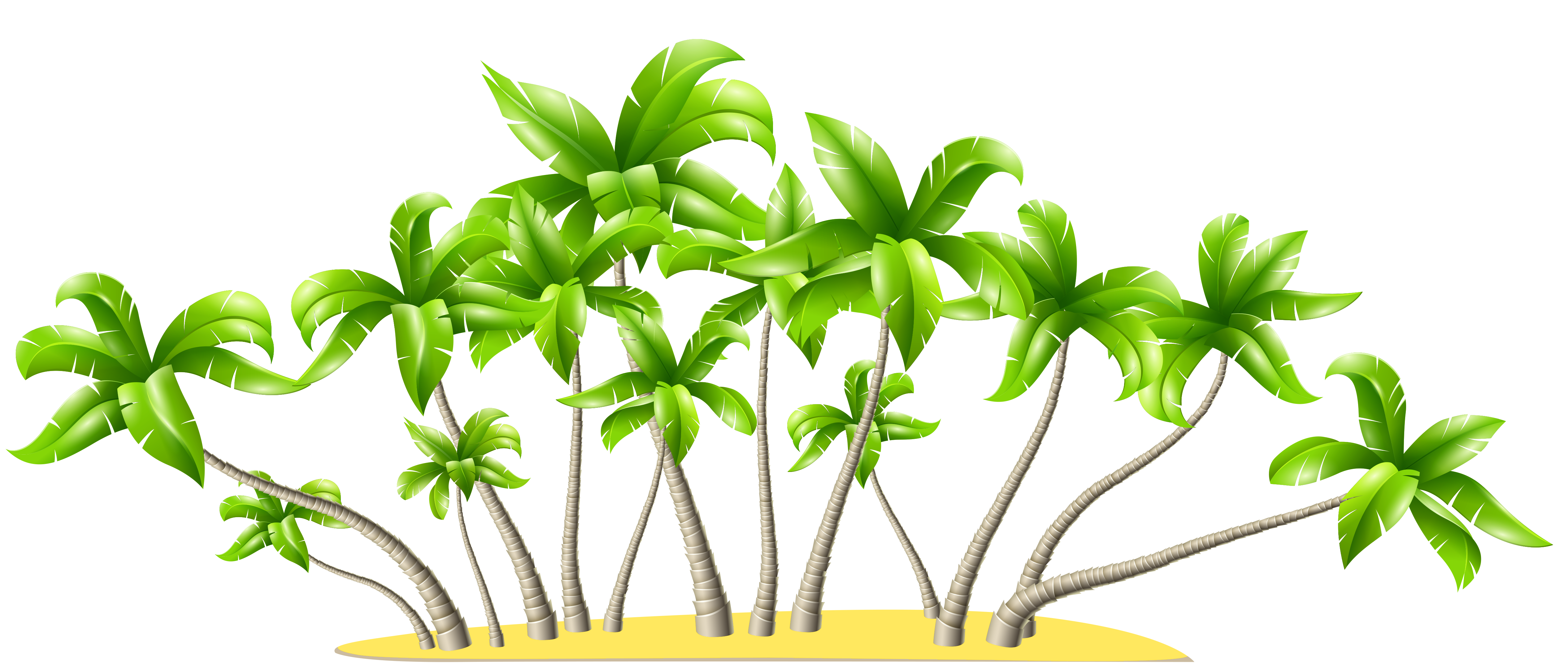 free clip art cartoon palm trees - photo #42