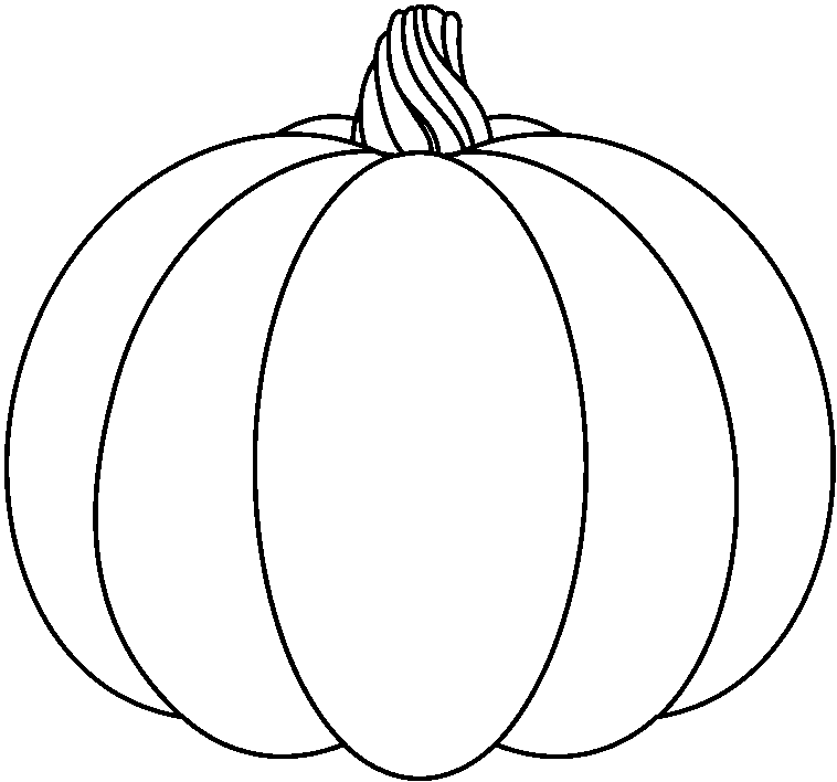 free black white pumpkin clip art - photo #6