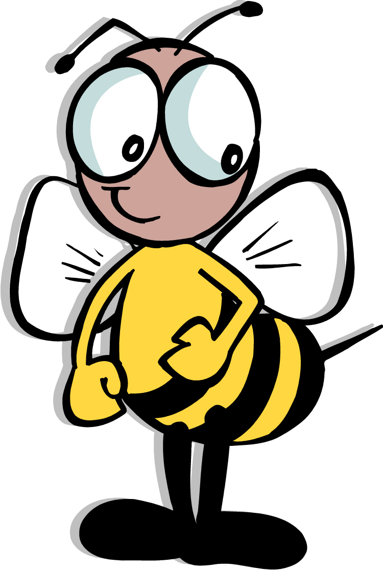 free bee clipart black and white - photo #30