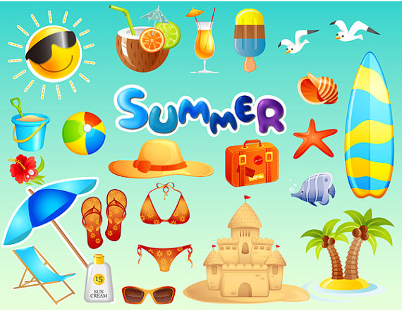 clipart for summer vacation - photo #38