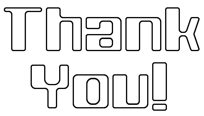 free thank you clipart black and white - photo #47