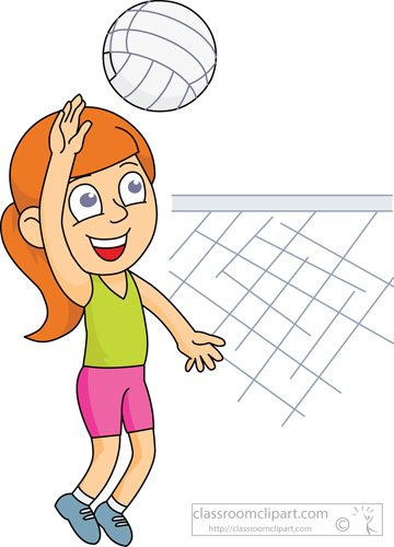 free cartoon volleyball clipart - photo #31
