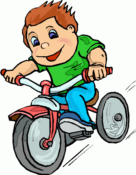 kid on bike clipart - photo #13