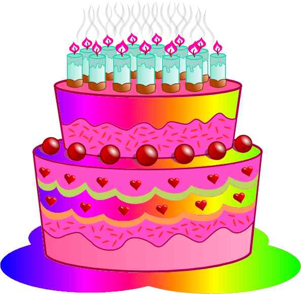 animated clip art free birthday cake - photo #12