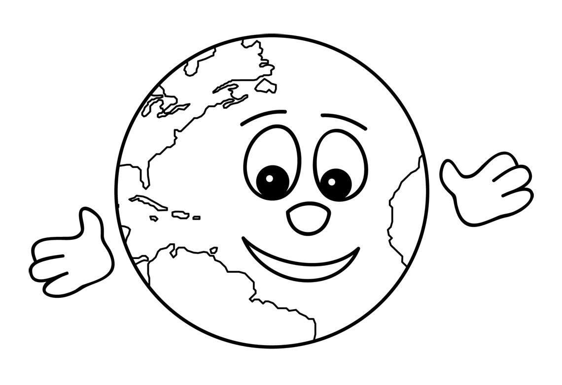 clipart earth black and white - photo #23
