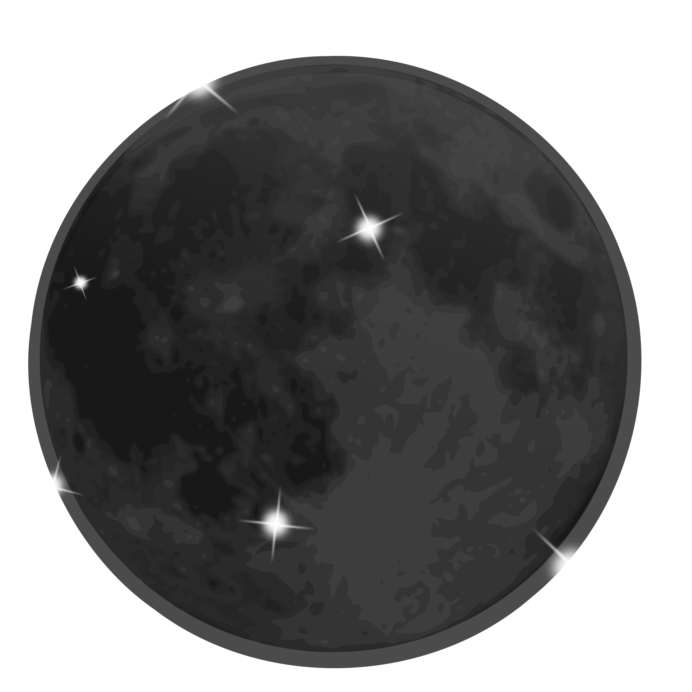 clipart moon black and white - photo #39