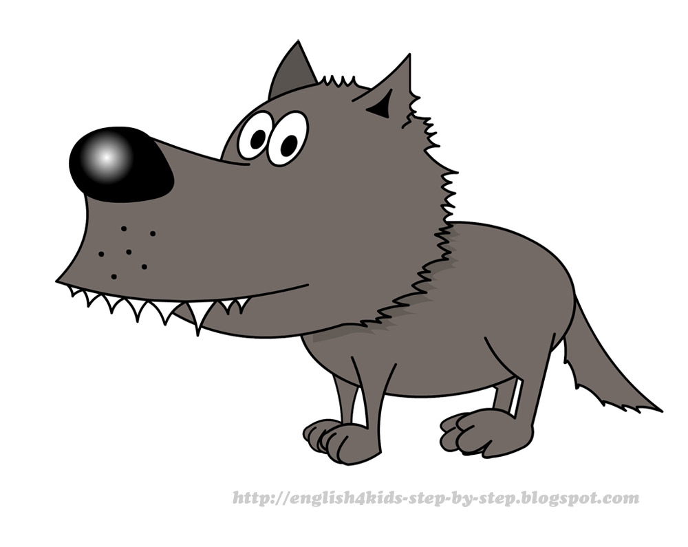 free cartoon wolf clipart - photo #37