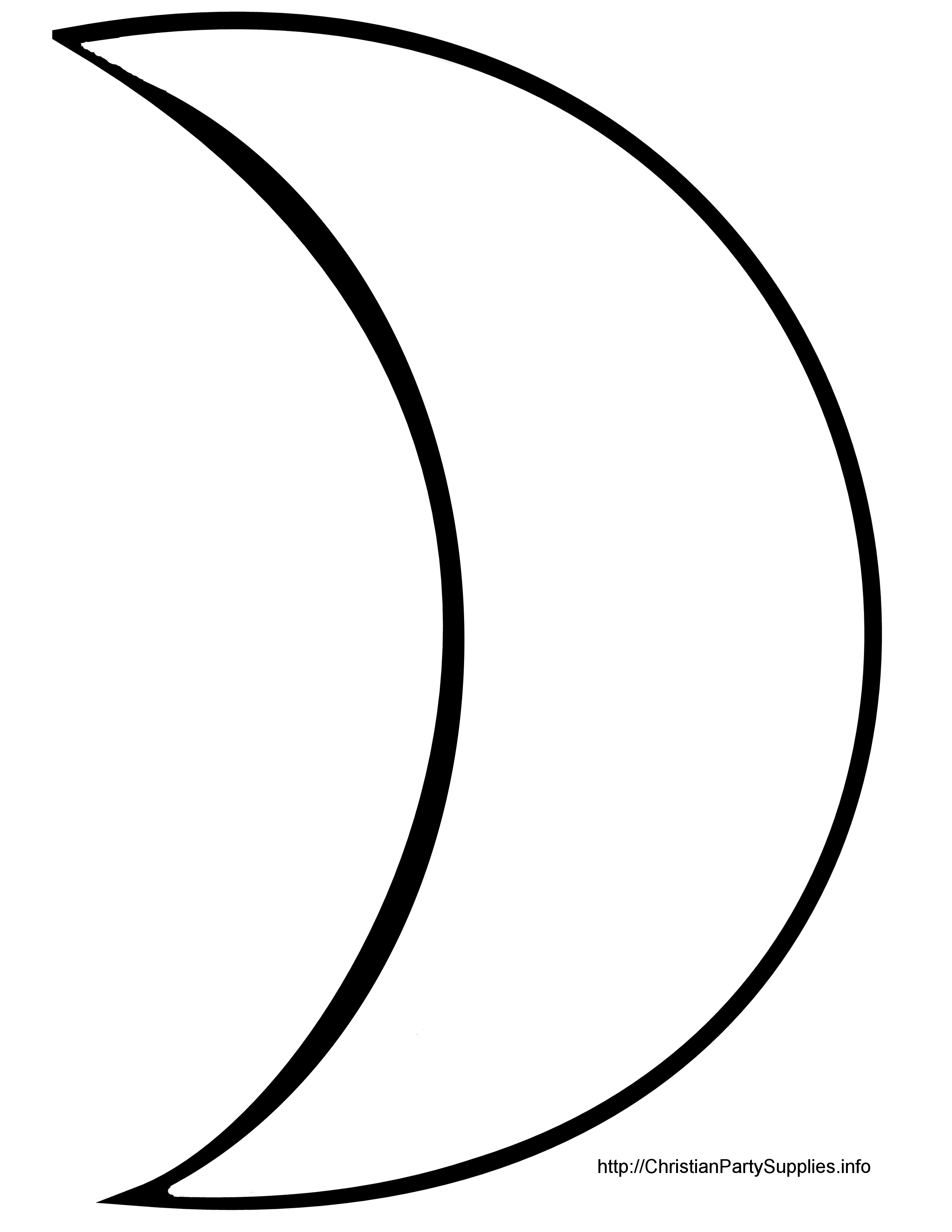 moon outline clipart - photo #9