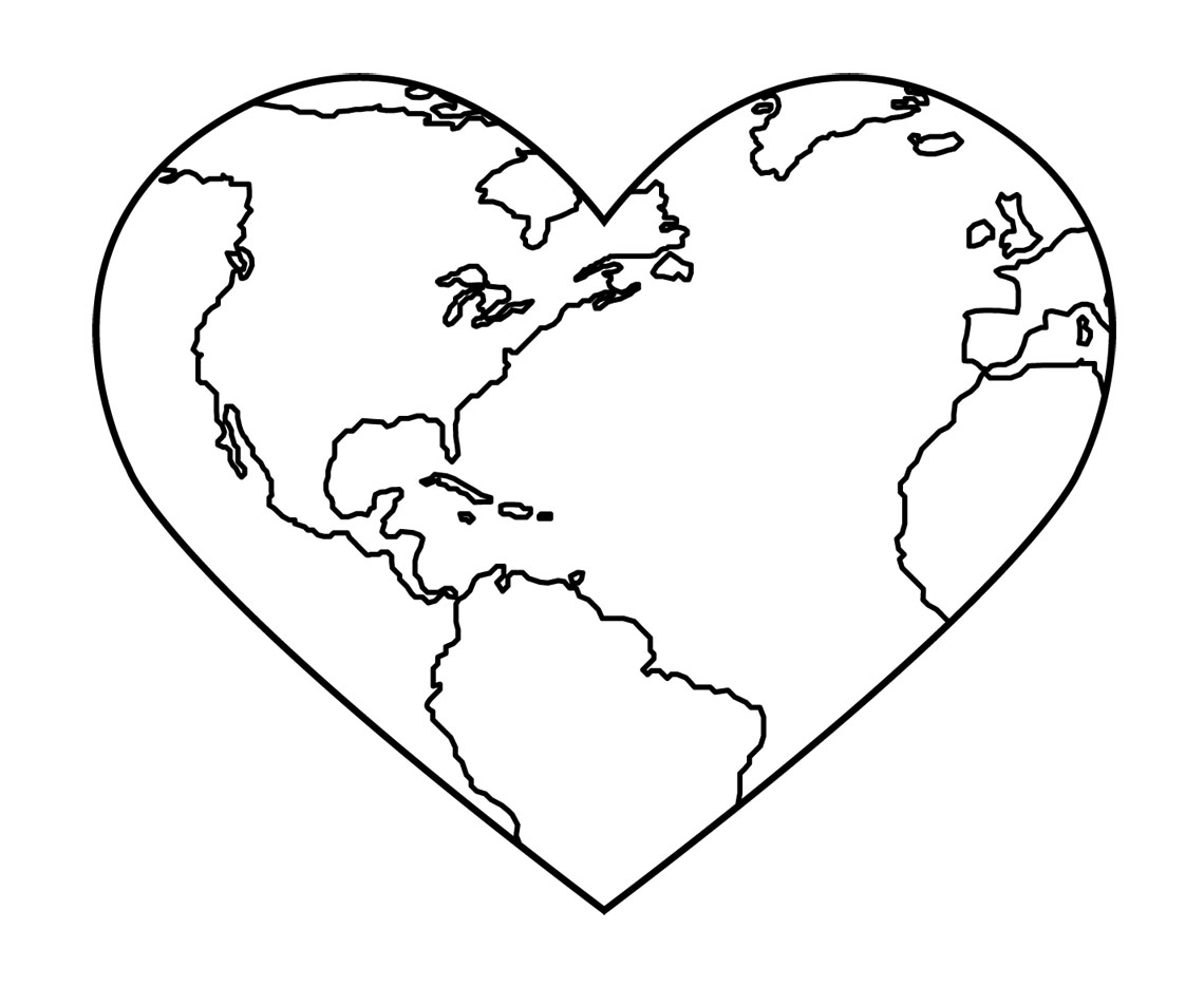 clipart earth black and white - photo #1