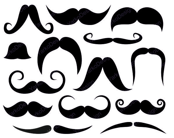 clipart of mustache - photo #48