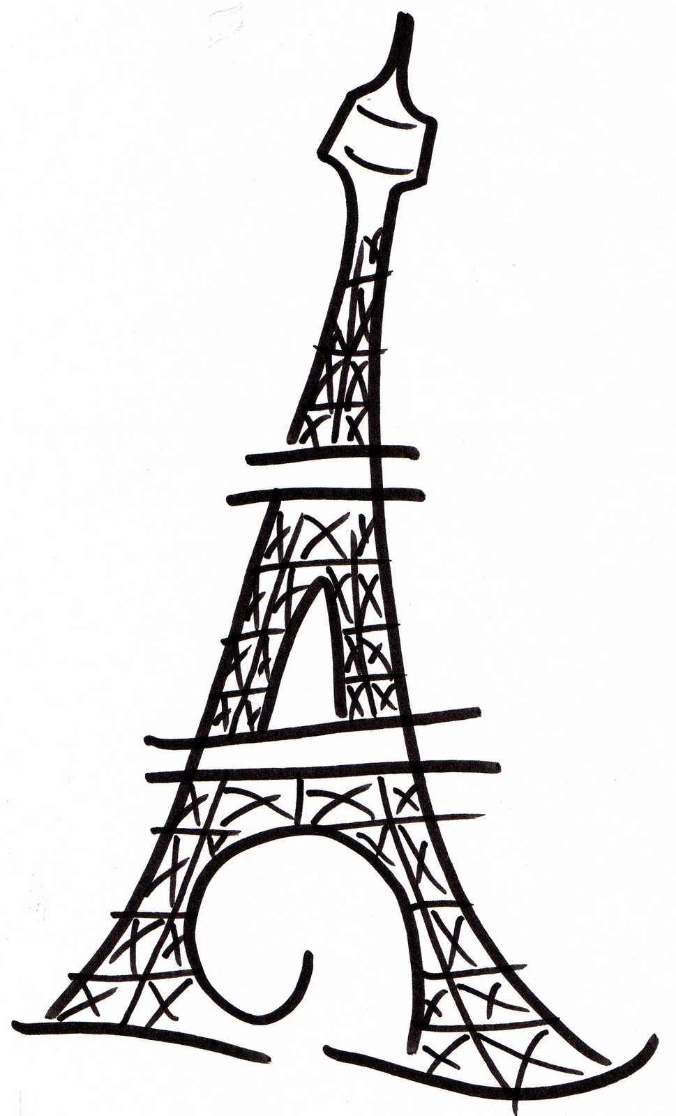 eiffel tower clip art vector free - photo #28