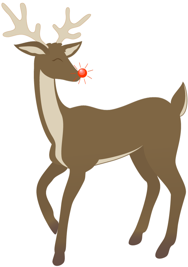free black and white reindeer clipart - photo #33