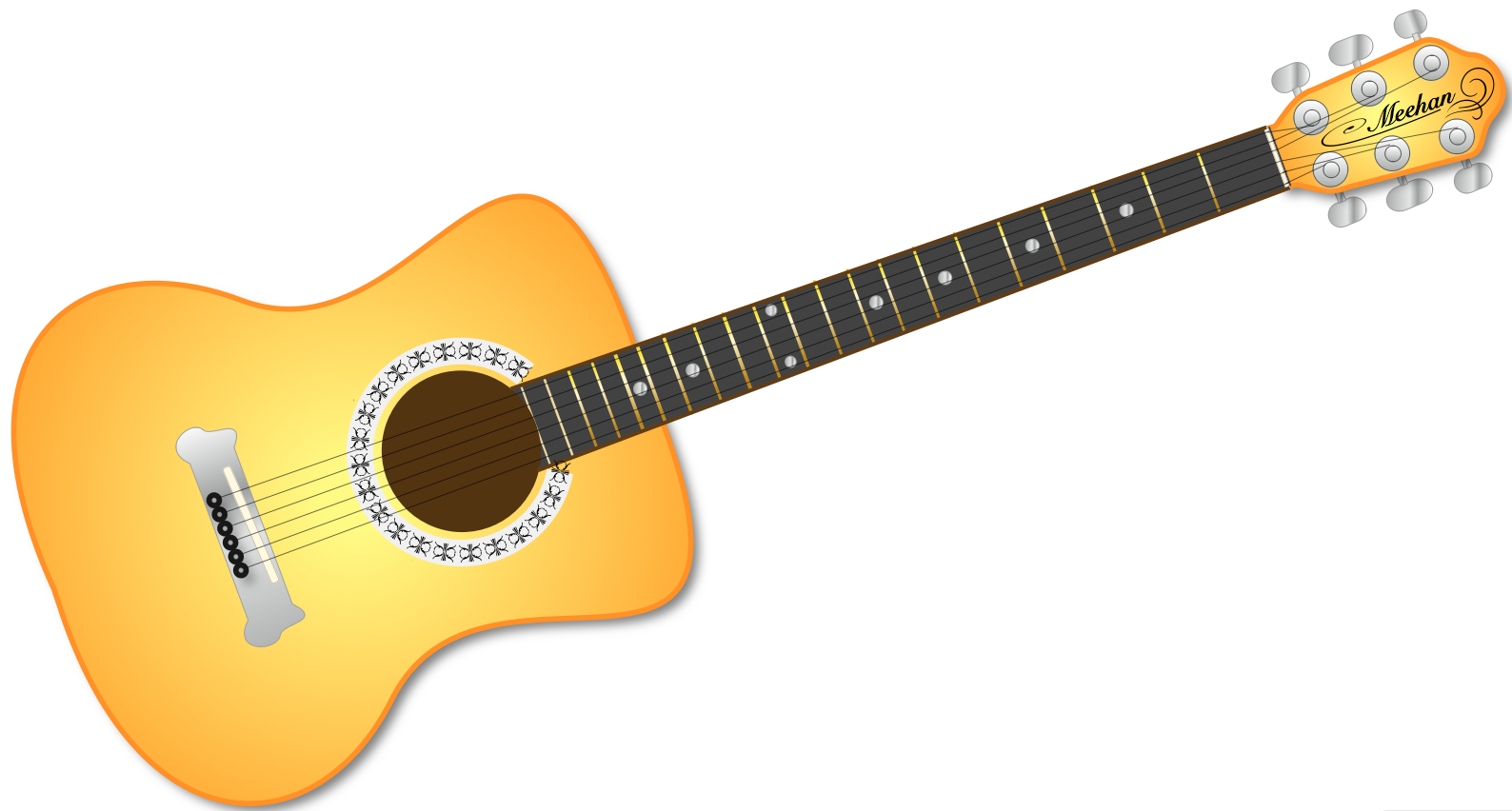 free clip art acoustic guitar - photo #17