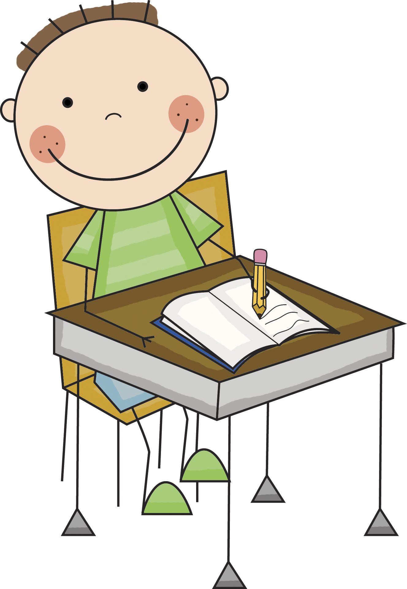 clipart girl at desk - photo #38