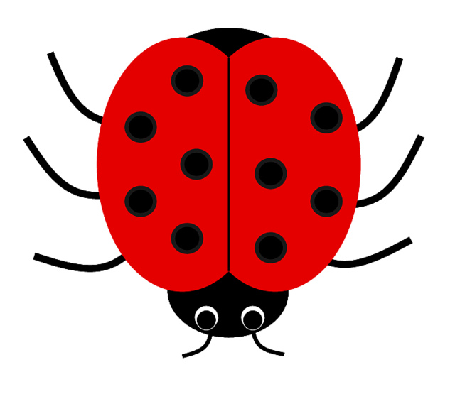 free black and white ladybug clipart - photo #5