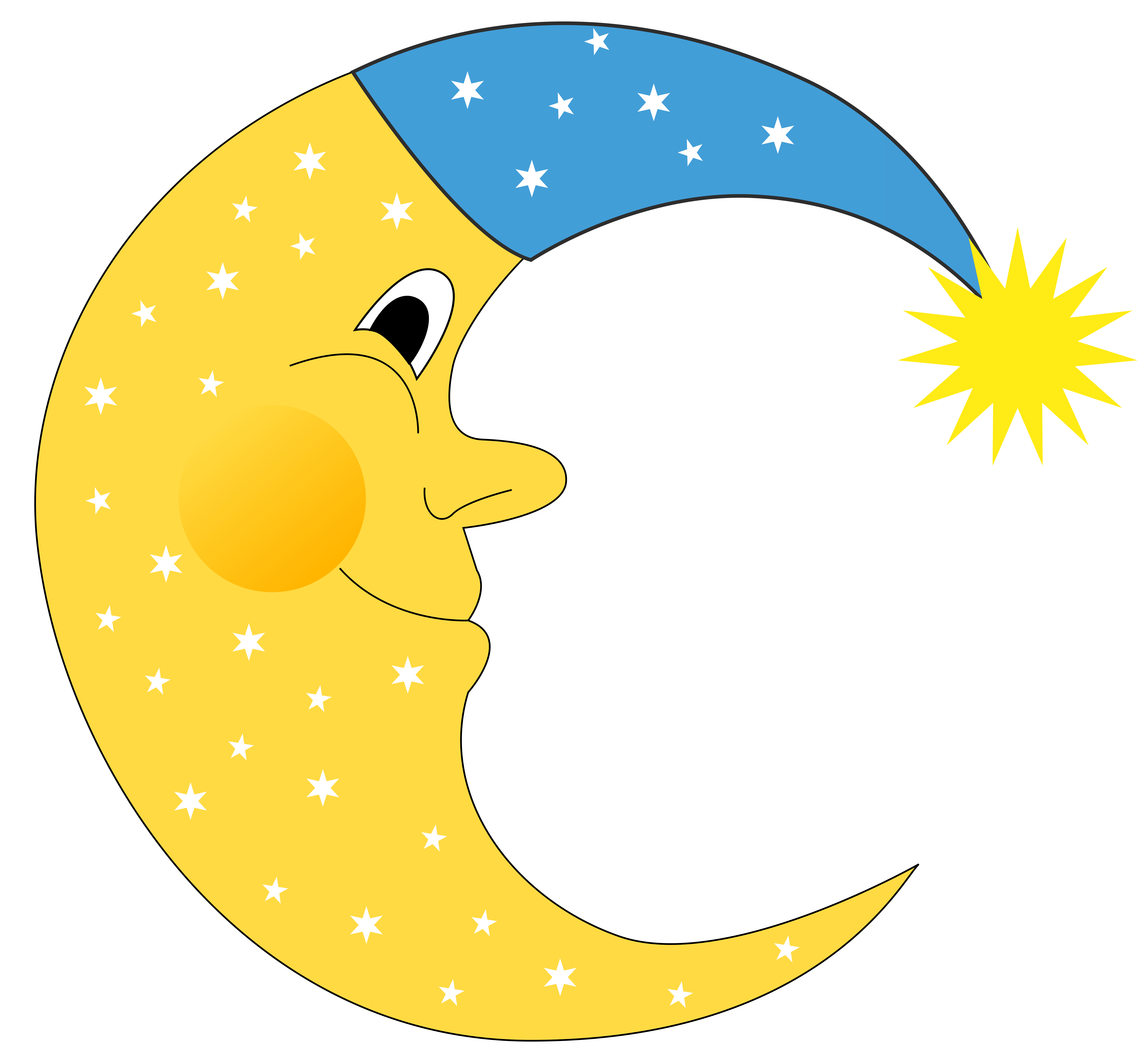 clipart for moon - photo #29