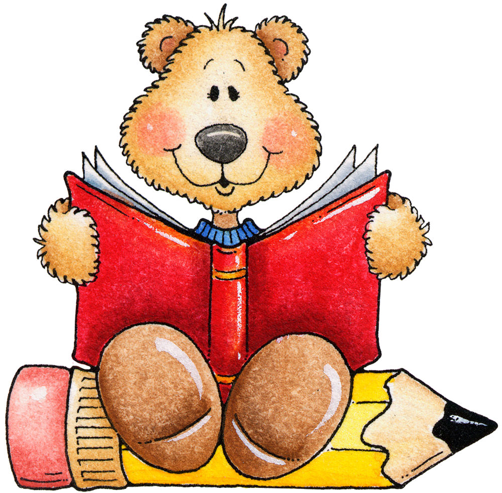 teddy bear reading clipart - photo #1