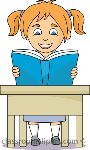 clipart girl at desk - photo #43