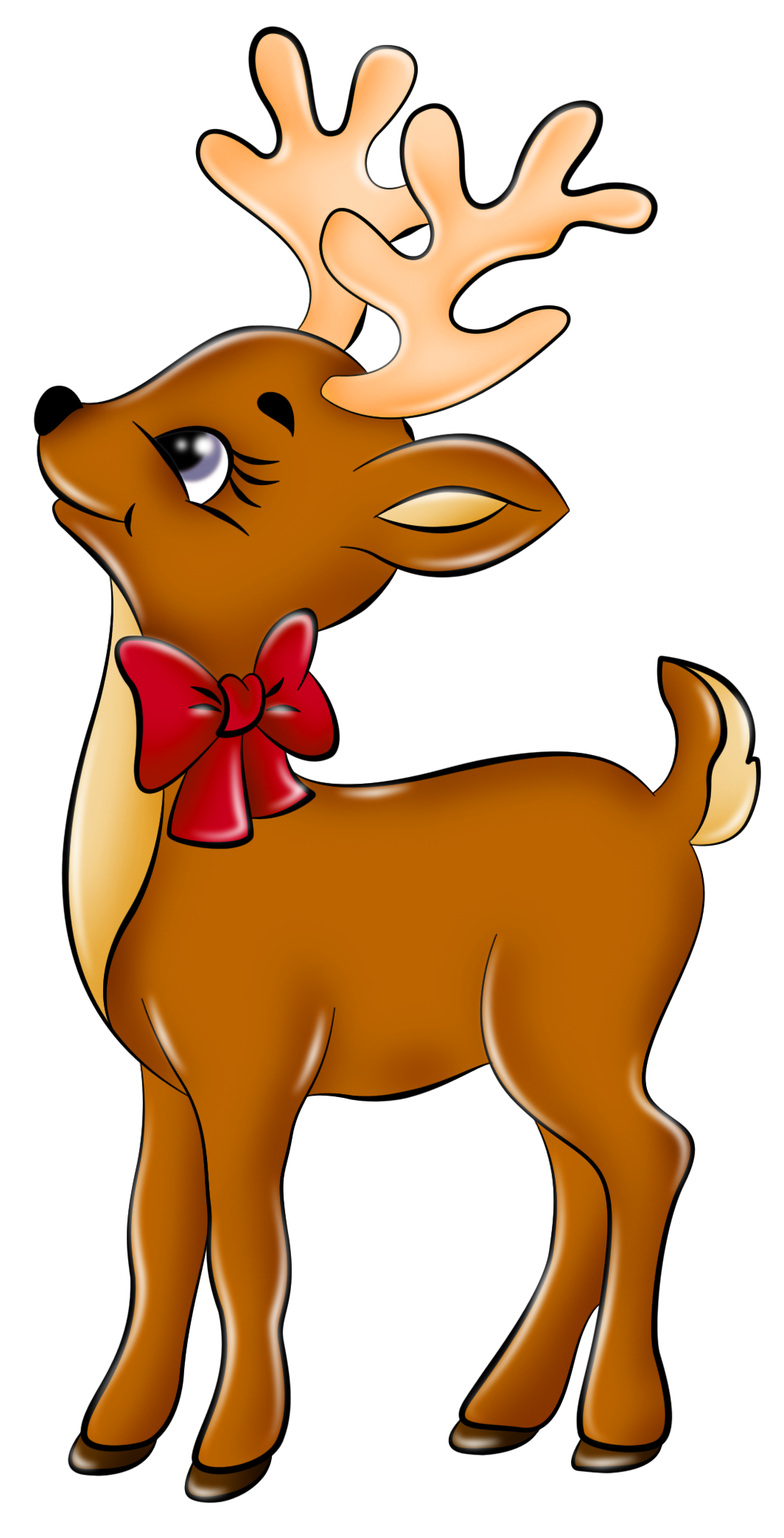 free black and white reindeer clipart - photo #24