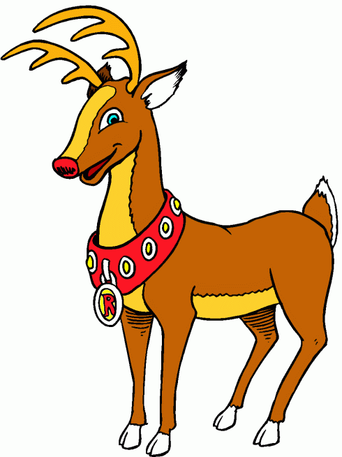 free christmas deer clipart - photo #23