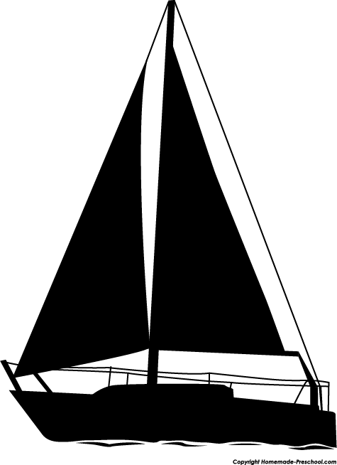 Simple Sailboat Silhouette simple sailboat clipart free clipart images 