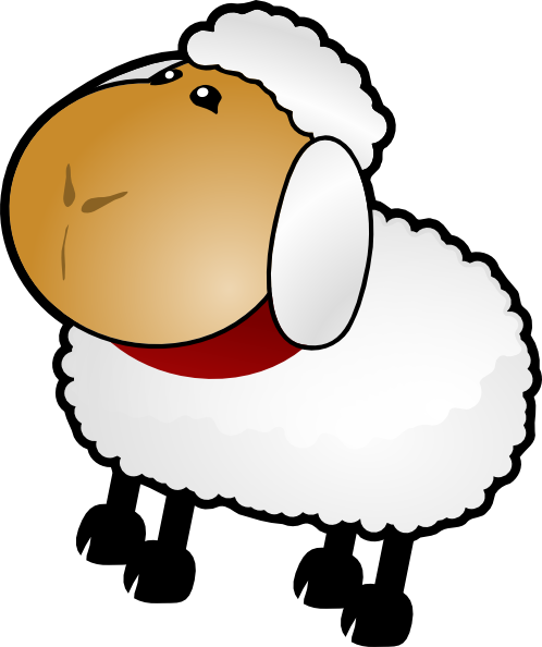 free clip art cartoon sheep - photo #23