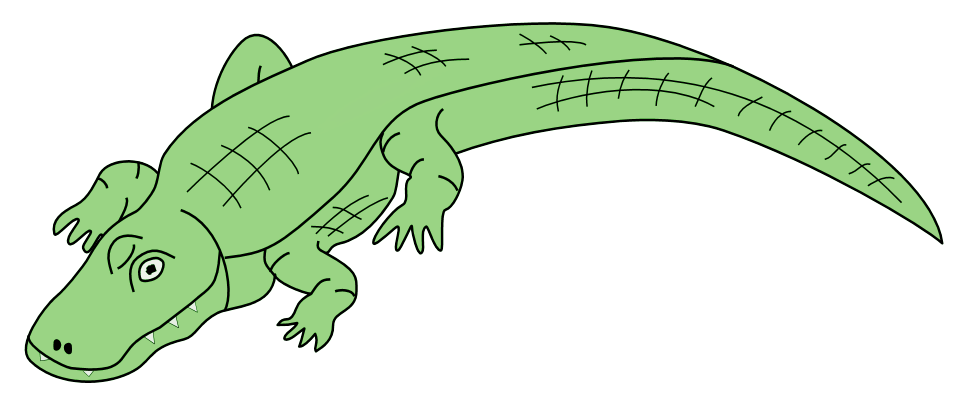 free animated alligator clipart - photo #25