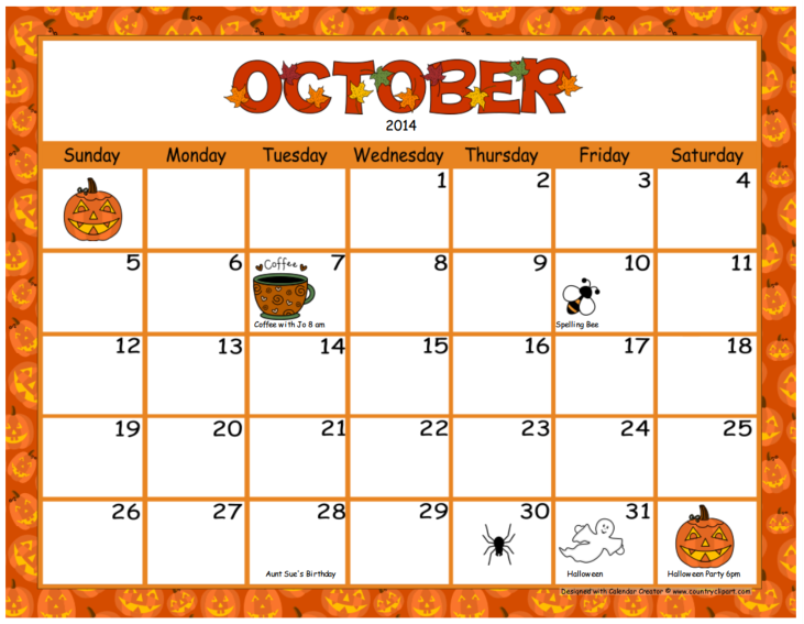 Calendar creator make and print your own calendars clipart Cliparting com