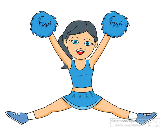 free animated clipart cheerleader - photo #2