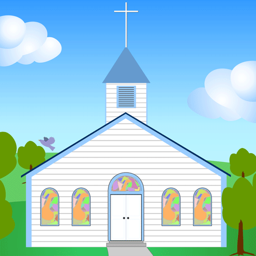 free animated church clip art - photo #16