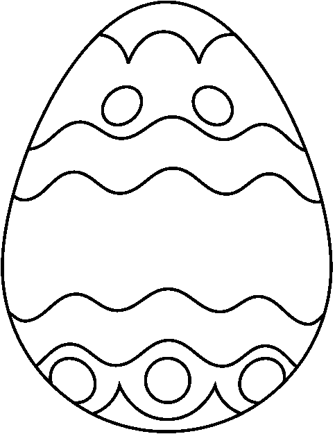 free easter egg clipart black and white - photo #1